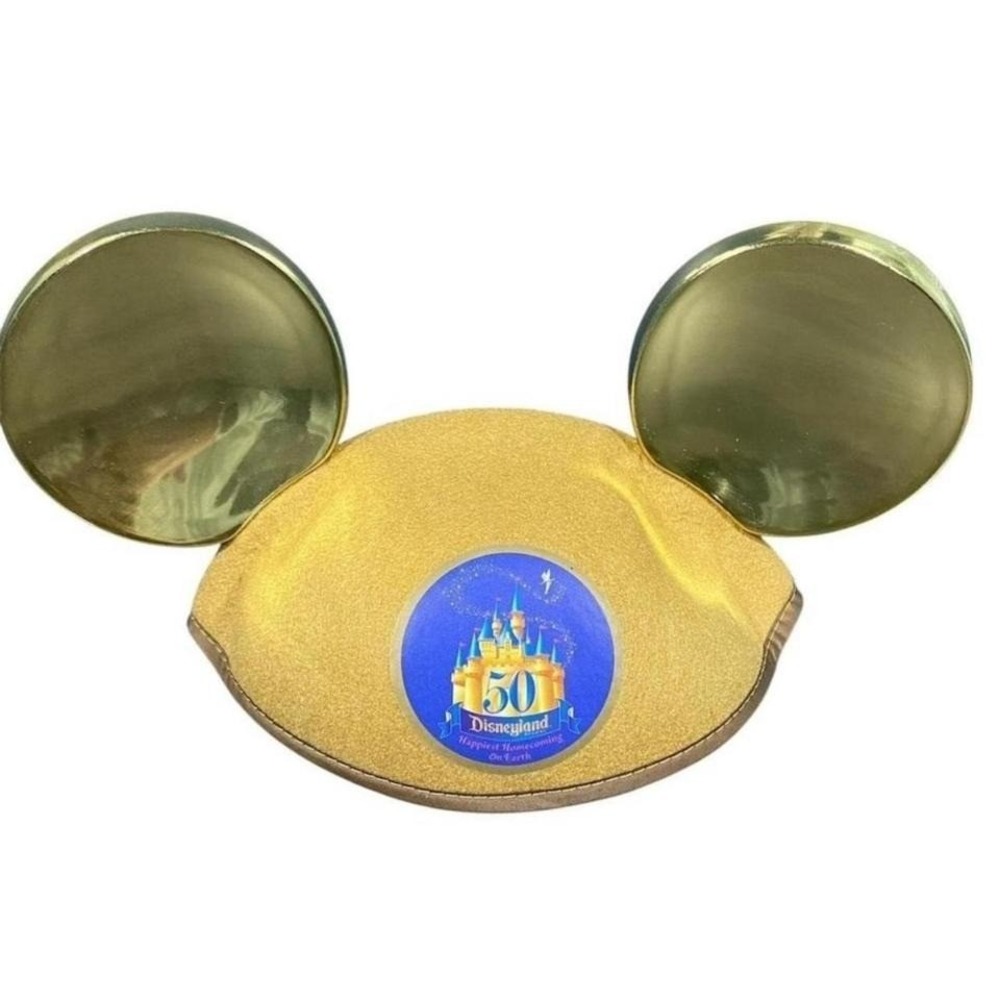 Disneyland 50th Anniversary Gold Mickey's ears  July 17th‎ 2005 limited edition